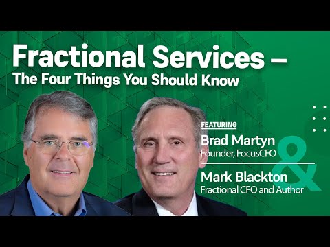 Fractional Services - The Four Things You Should Know