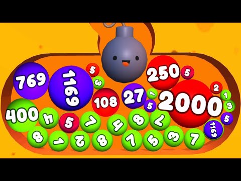 DIGS & BALLS - 2048 Sand Balls (Dig 2048 Games) Asmr Satisfying Math Games Mobile