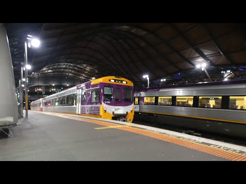 Vline Sprinter 7022  And 7001 In The New PTV Livery