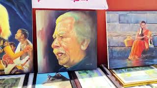 ART EXHIBITION 🩷🎇 #art #artexhibitions #roadshow #painting #students #cafa