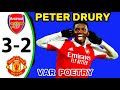 Peter Drury on VAR decision Nketiah goal vs Man United