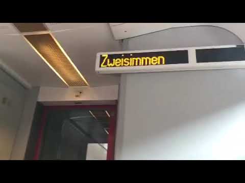 MOB Begrüssung Regionalzug nach Zweisimmen