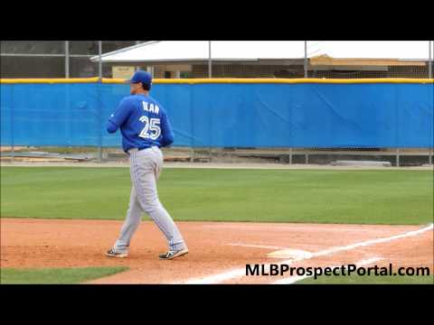 Matt Dean infield - Blue Jays 1B prospect - 2014 MiLB ST