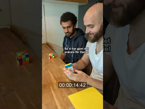 Rubik's kub - Vanlig lösning mot blindlösning - Viktor vs Daniel