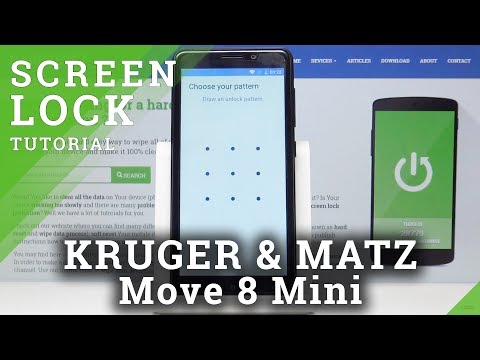 KRUGER & MATZ Move 8 Mini How to Set Up Screen Lock