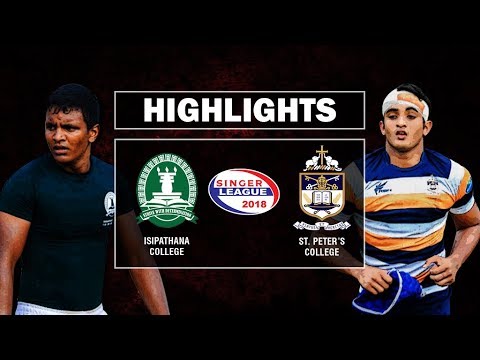 Match Highlights - Isipathana College v St. Peter's College Schools Rugby #23