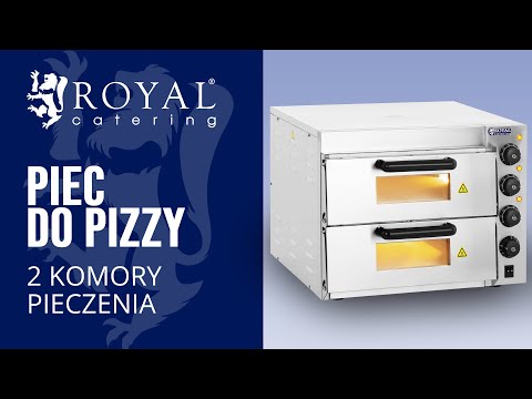 Video - Wydajny piec do pizzy ze stali nierdzewnej z maksymalną temperaturą 350°C