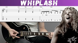 METALLICA - WHIPLASH (Guitar cover with TAB | Lesson)