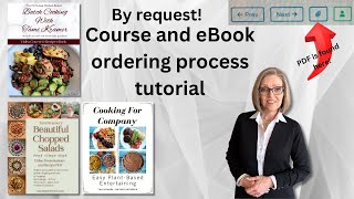 Nutmeg Notebook Course & eBook ordering /accessing tutorial. For Course & eBook purchasers & owners.