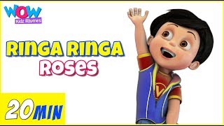 Ringa Ringa Roses (Ring Around The Rosie) | Kids Songs | Baby Songs | Vir | Wow Kidz Rhymes