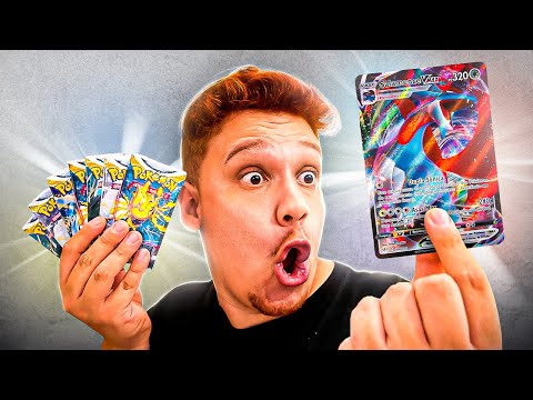 NÃO ACREDITO! CONSEGUI UM CARD ULTRA RARO MUITO CARO ABRINDO PACOTES DE POKÉMON! TO RICO