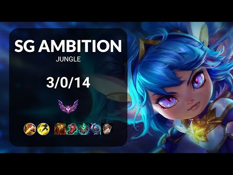 SG Ambition Poppy vs Lee Sin JUNGLE - KR MASTER Patch 13.13