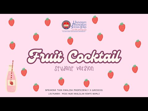 SPEAKING TASK ENGLISH PROFICIENCY 3 (UBI3232)