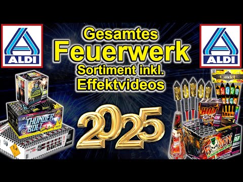 ALDI Nord FEUERWERKSORTIMENT 2025/26 inkl. Effektvideos
