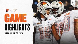 CFL WEEK 9 HIGHLIGHTS | BC Lions at Winnipeg Blue Bombers | July.30.2026