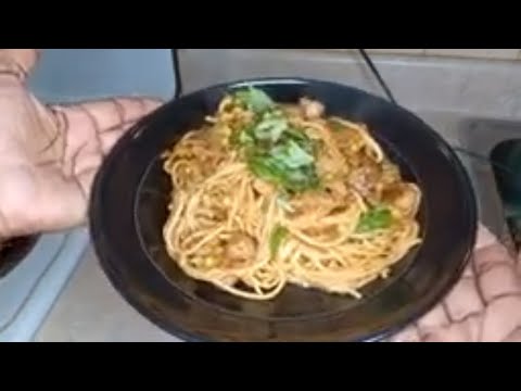 HOW TO MAKE A DELICIOUS SPAGHETTI WITH SMOKY BACON SAUSAGE & PARMESAN CHEESE/Quick pasta recipes