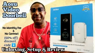 Aosu Video Doorbell Pro Unboxing and Review | No Monthly Fees, No Contract and Wireless