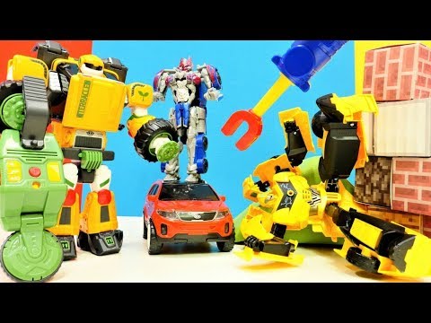 Transformers toys! Autobots and car games!