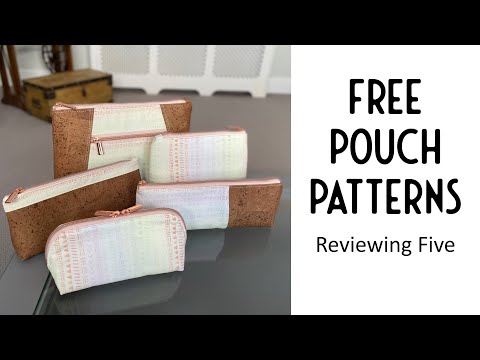 , title : 'Reviewing 5 Free Pouch Patterns'