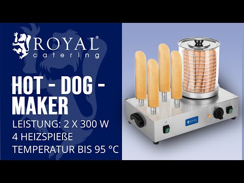 Video - Hot-Dog-Maker - inkl. Toaststangen