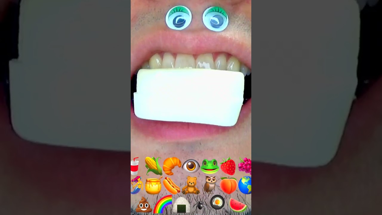 Funny ASMR 👅 Rice Ball Gummy 🍙