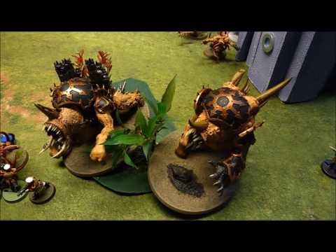 Warhammer 40k 1500pts 7th Ed. Battle Report - Modian Iron Guard Vs Chaos Spawn Star