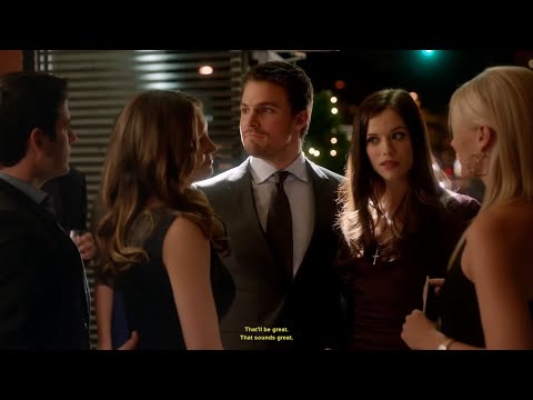 Arrow S0108 Vendetta Clip 5 Weird Dinner (Oliver,Helena,Laurel,Tommy)