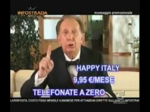 Spot Infostrada con Mike Bongiorno, Wilma De Angelis e Gabriella Golia il cheescake