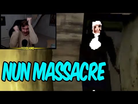 Teo freaks out in Nun Massacre