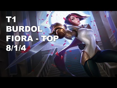 T1 Burdol Top Fiora vs Aatrox - KR Challenger Patch 10.8