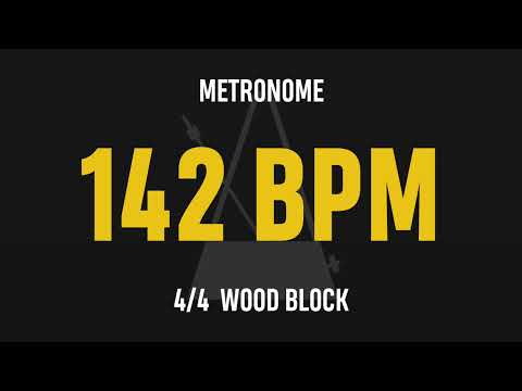 142 BPM 4/4 - Best Metronome (Sound : Wood block)
