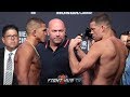 NATE DIAZ AND ANTHONY PETTIS HAVE INTENSE FACE OFF AT UFC 241 WEIGH IN!