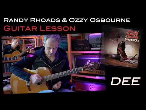 Dee (Ozzy Osbourne & Randy Rhoads) - Guitar - Lesson / Tutorial (Blizzard of Ozz / 40th Anniversary)