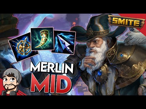 BUILD DA BANCROFT E UM HUN BATZ QUE NÃO ME LARGA! MERLIN MID - Ranked Conquista - ⚡ Smite BR