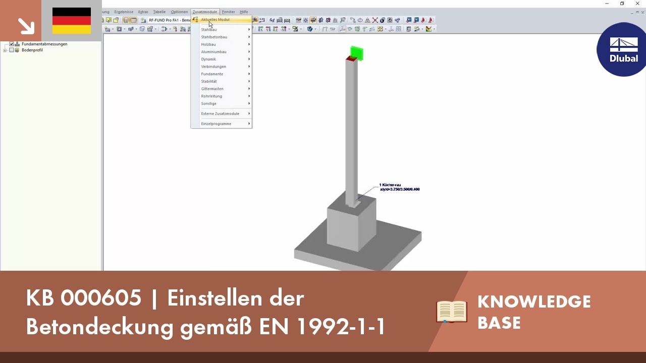 KB 000605 | Einstellen der Betondeckung gemäß EN 1992-1-1