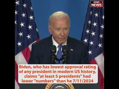 BIDEN: Ladies & gentlemen, President Putin; laughing gaffe, lowest approval rating