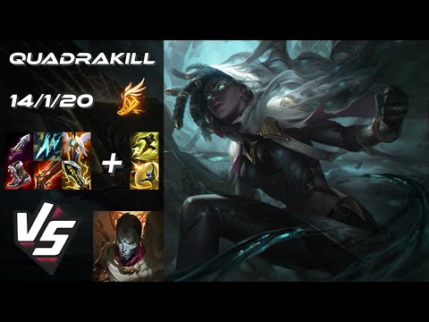 BOTTOM Senna vs Jhin [QUADRAKILL] - EU Grandmaster Patch 25.S2.8