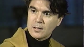 David Byrne "Uh-Oh" The Blue Spotlight interview (1990)