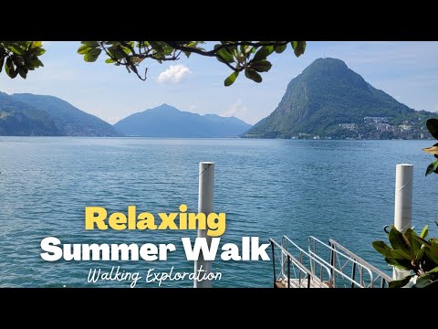 Views of a Scenic City Neighborhood | Morning Trip to Cassarate, Switzerland