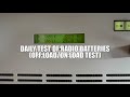 DAILY TEST OF RADIO BATTERIES OFF LOAD ON LOAD TEST UASUPPLY