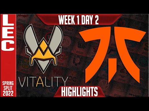 VIT vs FNC Highlights | LEC Spring 2022 W1D2 | Team Vitality vs Fnatic