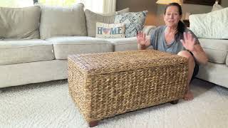East At Main Woven Rattan Coffee Table | See The Amazing Features Of This, And How Well Made