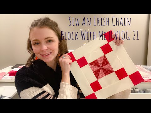 Ruby Sampler Quilt Block || Irish Chain Block || BOM || VLOG 21