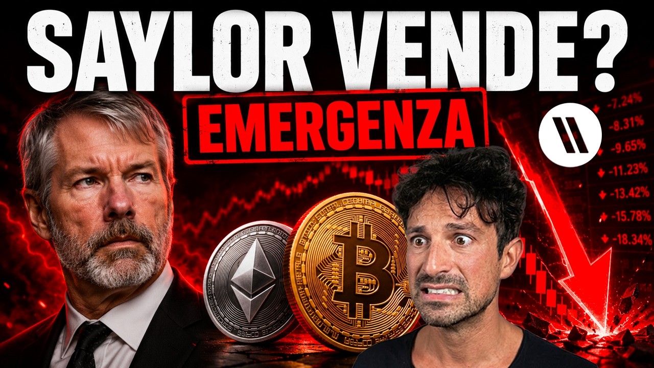 BITCOIN, CRYPTO: EMERGENZA CROLLO! SAYLOR VENDE, CHE SUCCEDE?? (URGENTE)