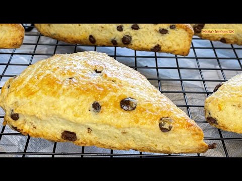 Best English Scones / تعالو نحضر أسرع خبز او بسكويت السكونز للفطور الصباحي او مع الشاي للعصرونية 😋