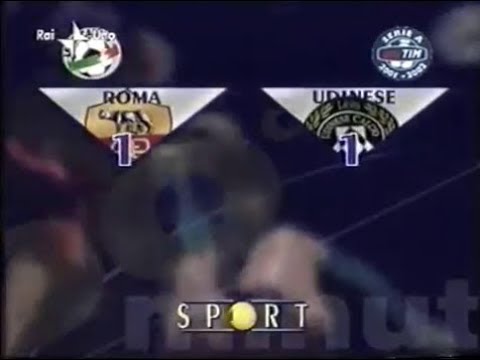 2001-02 (2a - 08-09-2001) Roma-Udinese 1-1 [Tommasi,Muzzi] Servizio 90°Minuto Rai1