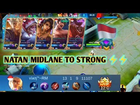 NATAN MIDLANE/SUPPORT TERLALU STRONG, AUTO EASY WIN...