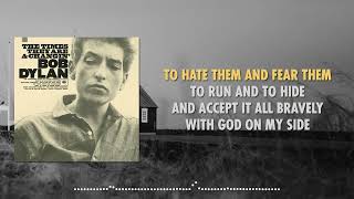 Bob Dylan - With God on Our Side (Lyric Video)