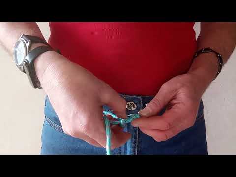 ЛАЙФХАК: Узел-пряжка/Knot-buckle для пояса из шнурка или веревки. Как подпоясаться верёвкой!