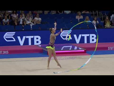 Natália GAUDIO (BRA) ribbon - 2015 Stuttgart worlds Qualifs